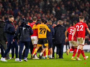 Supporting image for story: FA reviewing mass brawl between Nottingham Forest and Wolves after cup tie
