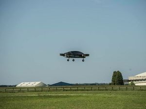 Supporting image for story: Watch a British startup send a full-scale flying electric taxi into the skies