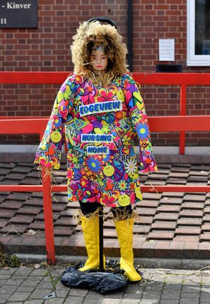 You couldn't miss this scarecrow from the Edgeview nursing home residents