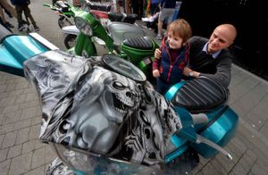 Dominik Sobczyk, 3, and Michael Sobczyk, from Wellington
