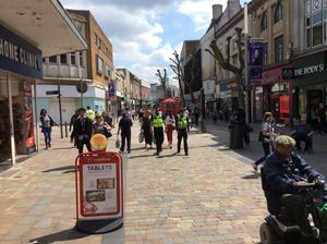 Neighbourhood police in Wolverhampton's Dudley Street