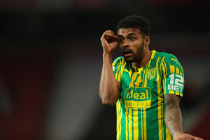 Darnell Furlong of West Bromwich Albion after a penalty was awarded against his team. (AMA)