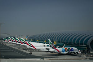 Emirates airplanes are parked at the Dubai International Airport. (Photo: AP Photo/Altaf Qadri)