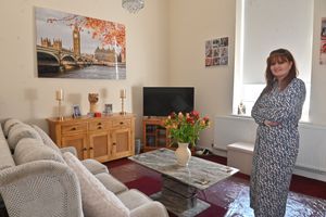 Sharon Ward inside one of the new homes. Photo: Steve Leath