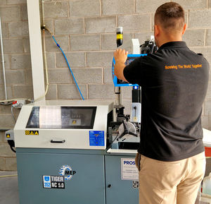 New MEP Tiger 352 NC 5.0 automatic circular saw set and ready to run