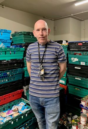 Housing First Support worker Paul Burns said he was delighted at the turnout at the vaccination clinic