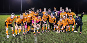 Bilston Town celebrate after reaching the fourth round of the FA Vase. Picture: Pat Green