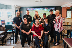 Staff at the refurbished Gospel Oak - Marston’s first local ‘Grandstand’ sports pub