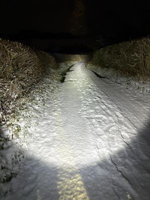 The crews faced difficult conditions to reach the property. Picture: Ellesmere Fire Station