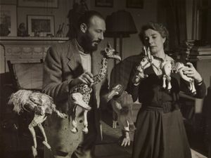 Supporting image for story: Muffin the Mule on display with friends at Wolverhampton museum