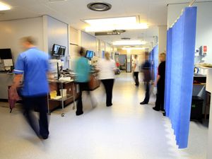 Staff on an NHS ward