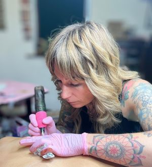 Lauren at work 