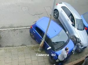 Pedestrians have lucky escape after out-of-control car smashes into parked vehicles in Birmingham