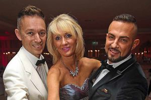Warren and Jane Bullock with Strictly's Robin Windsor