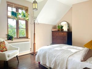 Both bedrooms are double sized with the larger of the two being at the front of the cottage. Photo: Yopa