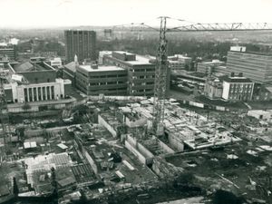 Supporting image for story: 'Drivers won’t trade comfort for cycling' - your letters, plus a snapshot of Wolverhampton Civic Centre under construction, 1976