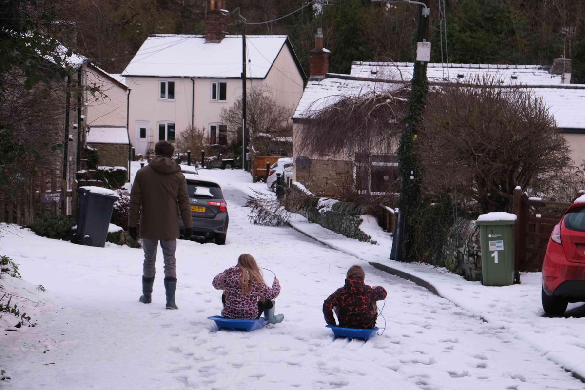 Storm Goretti effects being felt across Powys the morning after the snow fell