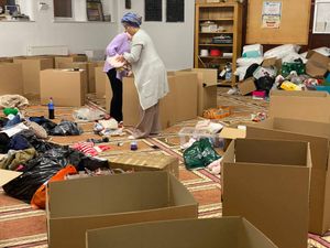 Within one day, almost 100 boxes of aid had been collected by members of Telford's Turkish community