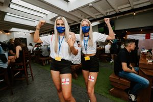 Sophie Edwards and Charlie Herbert at The Salopian