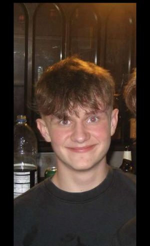 Katie Turton's favourite photo of her son Max Turton taken just after he had received his GCSE results. Family photo