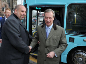 Supporting image for story: Nigel Farage's former protege challenges Reform deputy leader to debate in Dudley - and likens him to a 'cardboard box'