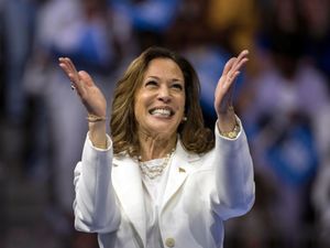 Democratic presidential nominee Kamala Harris (Stephen B Morton/AP)