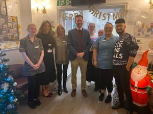 MP for Halesowen, Alex Ballinger with the team at HC-One’s Roxburgh House Care Home