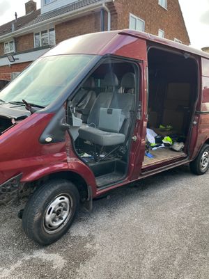 The van was stripped and dumped