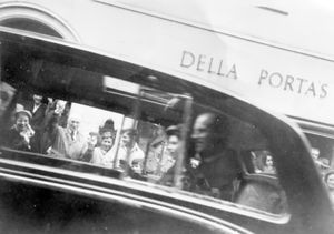 Joan's picture of the royal couple as they passed her Shrewsbury home