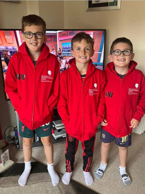 Noah, Ronnie & Jacob sporting their BCHC hoodies