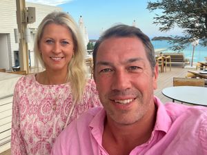 Tom Voyce with his wife Anna