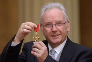 Pete Waterman after collecting an OBE for services to music in 2005
