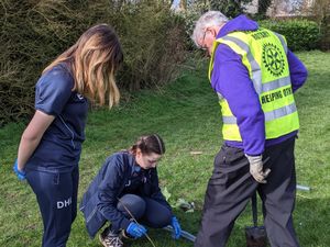 Supporting image for story: Students and Rotarians come together to plant 60 trees for Platinum Jubilee