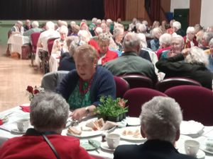 Over 80 Knighton senior citizens were royally treated to a special VE Day afternoon tea and entertainment on Sunday, May 4