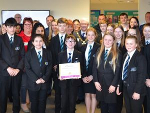 Supporting image for story: School opens careers hub and becomes first in Telford to win top award