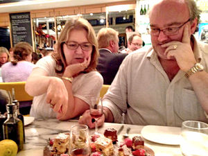 Sally Adey and husband Robert – Sally, 57, was gunned down while the couple were on a dream holiday