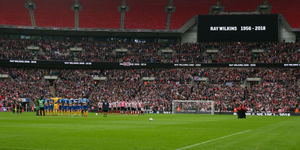 There was a minute's applause for former England player Ray Wilkins before kick off