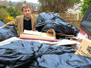 Supporting image for story: Ludlow hotel boss kicks up a stink over huge pile of uncollected refuse