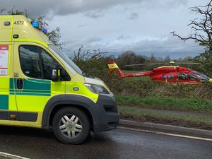 Supporting image for story: A5 stretch closed as van driver seriously injured in crash