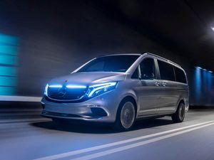 Supporting image for story: Mercedes takes covers off Concept EQV electric MPV