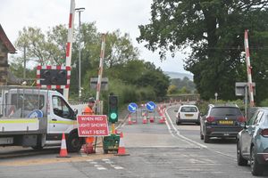 National Highways warned traffic lights would be in place for several weeks after the collisiona at Onibury