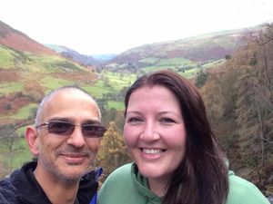 Army reservist Adrian with his girlfriend, Joanne