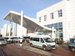 Supporting image for story: Patients being treated in corridors at Russells Hall Hospital