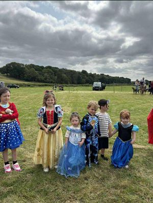 Fancy dress contestants at Llanddewi Show