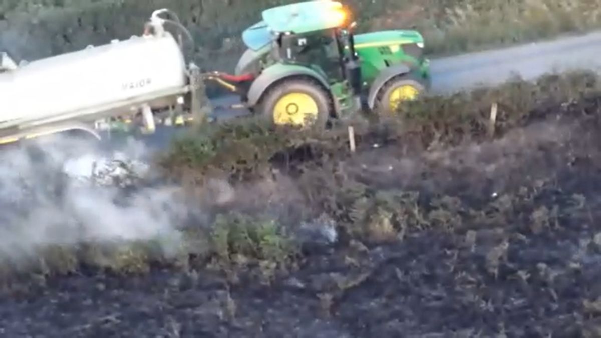 Your response, teamwork and use of tractors and water bowsers were invaluable: Fire crews thank local farmers for help after large outdoor blaze in Minsterley