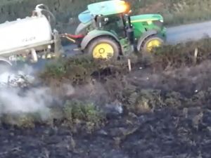 Supporting image for story: 'Your response, teamwork and use of tractors and water bowsers were invaluable': Fire crews thank local farmers for help after large outdoor blaze in Minsterley