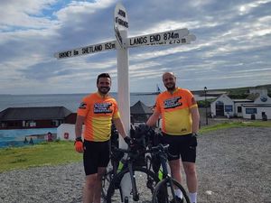 Supporting image for story: Bridgnorth best friends take on John o' Groats to Land's End challenge