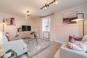 BWM - Typical living room at Barratt Homes' Scarlet View development