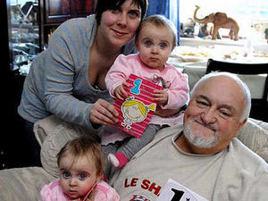 Supporting image for story: Twin birthday joy for Richard at 71