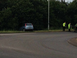 Supporting image for story: Car crashes through hedge in Newport